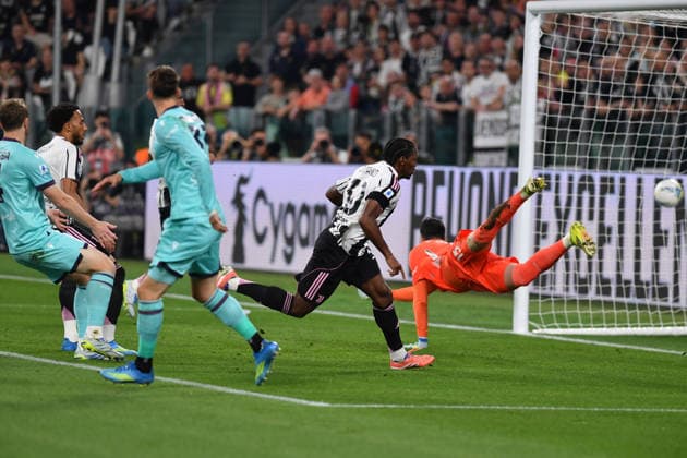 Torino 19 04 2026 - campionato di calcio serie A Juventus-Bologna foto Image nella foto: gol Jonathan David 