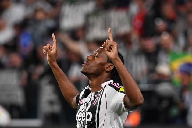 Torino 19 04 2026 - campionato di calcio serie A Juventus-Bologna foto Image nella foto: esultanza gol Jonathan David 