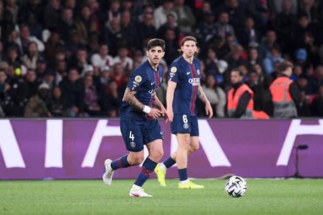 Paris Saint-Germain FC v Olympique Lyonnais - Ligue 1 McDonald s 04 Lucas BERALDO (psg) during the Ligue 1 McDonald s match between Paris Saint-Germain FC and Olympique Lyonnais at Parc des Princes on April 19, 2026 in Paris, France. Paris France  Copyright: xFEPx 776348360