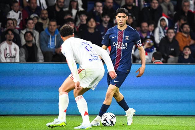 FOOTBALL : Paris Saint Germain vs Olympique Lyonnais - Ligue 1 - JournÃ e 30 - 19 04 2026 Achraf Hakimi (Paris SG) ParisFrance  Copyright: xBaptistexAutissierx