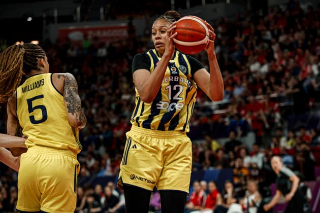 ESP: Galatasaray Cagdas Faktoring v Fenerbahce Opet. Final game Euroleague Women Final Six 2026 Iliana Rupert during the Euroleague Women final game between Galatasaray Cagdas Faktoring and Fenerbahce Opet played at Principe Felipe Arena on April 19, 2026 in Zaragoza, Spain. Zaragoza Spain Basketball Copyright: xDanielxMarzo AgenciaxLOFx