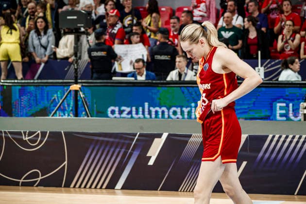 ESP: Galatasaray Cagdas Faktoring v Fenerbahce Opet. Final game Euroleague Women Final Six 2026 Marine Johannes during the Euroleague Women final game between Galatasaray Cagdas Faktoring and Fenerbahce Opet played at Principe Felipe Arena on April 19, 2026 in Zaragoza, Spain. Zaragoza Spain Basketball Copyright: xDanielxMarzo AgenciaxLOFx