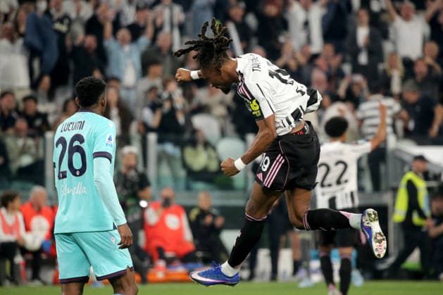 Kephren Thuram (Juventus FC) celebrates during Juventus FC vs Bologna FC, Italian soccer Serie A match in Turin, Italy, April 19 2026  Copyright: xClaudioxBenedetto IPAxSportx xipa-agency.netx xx IPA_74088807 IPA_Agency_IPA74088807