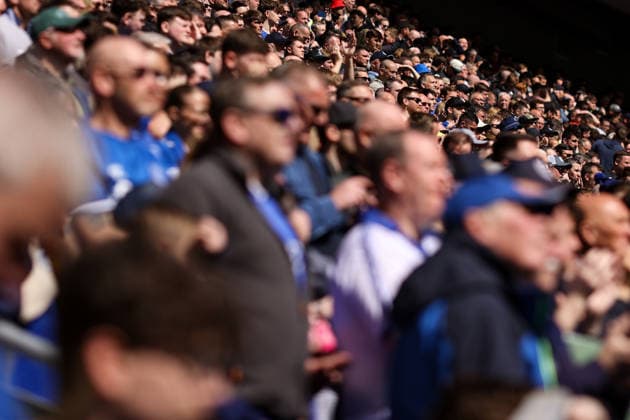 Everton v Liverpool 19 April 2026, Liverpool - Premier League Football - Everton v Liverpool - Everton fans - Photo: Jacques Feeney Offside. Liverpool UK Copyright: xJacquesxFeeneyx xOffsidexOffside