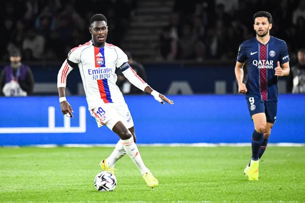 FOOTBALL : Paris Saint Germain vs Olympique Lyonnais - Ligue 1 - JournÃ e 30 - 19 04 2026 Moussa NiakhatÃ (OL) ParisFrance  Copyright: xBaptistexAutissierx