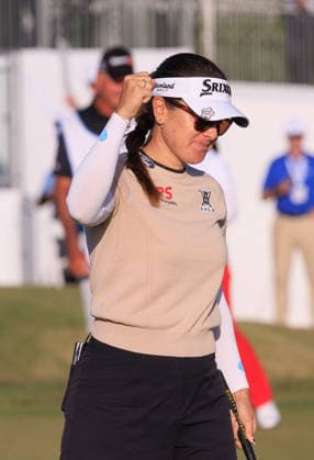 April 19, 2026, Tarzana, California, USA: Hannah Green react after winning the Final Round of the 2026 JM Eagle Championship Los Angeles at the Caballero Country Club in Tarzana, California on Sunday April 19, 2026. JAVIER ROJAS PI Tarzana USA - ZUMAp124 20260419_zaa_p124_037 Copyright: xJavierxRojasx