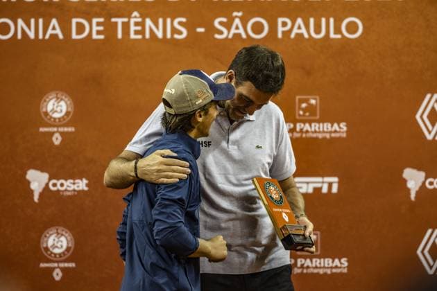 RECORD DATE NOT STATED Juan Miguel Bolivar Idarraga faces Leonardo Storck Franca in the Roland Garros Junior Series final in Sao Paulo. Sao Paulo (SP), 04 19 2026 Tennis Roland-Garros Junior Series SP Juan Miguel Bolivar Idarraga faces Leonardo Storck in the final of the Roland-Garros Junior Series, at the Sociedade Harmonia de Tenis, this Sunday (19).(Foto: Pedro Paulo Diaz Thenews2 imago images) SPO  Copyright: xPedroxPauloxDiazx