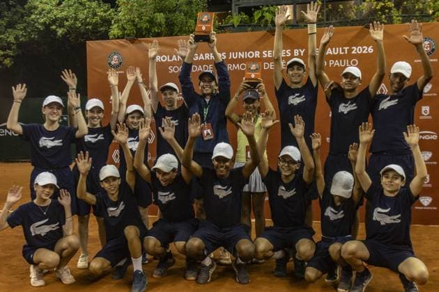 RECORD DATE NOT STATED Juan Miguel Bolivar Idarraga faces Leonardo Storck Franca in the Roland Garros Junior Series final in Sao Paulo. Sao Paulo (SP), 04 19 2026 Tennis Roland-Garros Junior Series SP Juan Miguel Bolivar Idarraga faces Leonardo Storck in the final of the Roland-Garros Junior Series, at the Sociedade Harmonia de Tenis, this Sunday (19).(Foto: Pedro Paulo Diaz Thenews2 imago images) SPO  Copyright: xPedroxPauloxDiazx