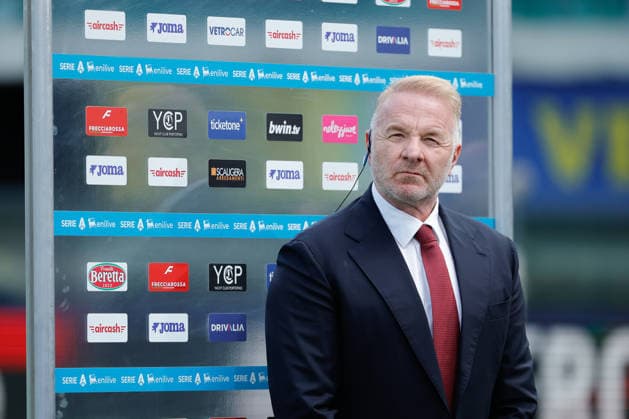 April 19, 2026, Verona, Italy: Igli Tare Director of AC Milan during the Italian Serie A soccer match Hellas Verona vs AC Milan at Marcantonio Bentegodi Stadium..Final score Hellas Verona 0: 1 AC Milan A Soccer Match Hellas Verona Vs AC Milan At Marcantonio Bentegodi Stadium  - ZUMAs197 20260419_aaa_s197_229 Copyright: xEmanuelexPennacchiox