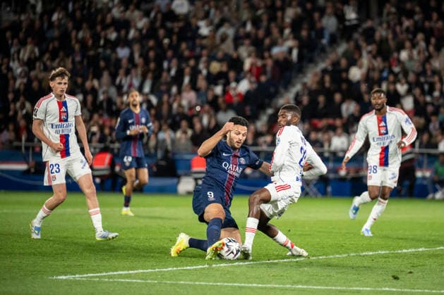 French League One Soccer Match Between OSG And OL PSG s Goncalo Ramos during the French League One soccer match between Paris Saint-Germain and Olympique Lyon in Paris, France, Sunday, April 19, 2026. Photo by Eliot Blondet ABACAPRESS.COM Paris France France  Copyright: xBlondetxEliot ABACAx