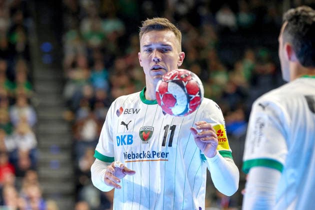 19.04.2026, xsscx, Handball, DHB-Pokal Lidl Final4, Spiel um Platz 3, TBV Lemgo-Lippe - SC Magdeburg, Saison 2025 2026 Herren, Lanxess Arena, Köln: Lasse Andersson (Füchse Berlin 11) Photo: xSandraxScherningxPressefotoKochx Nordrhein-Westfalen Deutschland