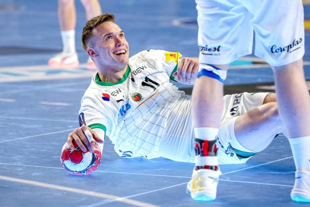 19.04.2026, xsscx, Handball, DHB-Pokal Lidl Final4, Spiel um Platz 3, TBV Lemgo-Lippe - SC Magdeburg, Saison 2025 2026 Herren, Lanxess Arena, Köln: Lasse Andersson (Füchse Berlin 11) Photo: xSandraxScherningxPressefotoKochx Nordrhein-Westfalen Deutschland