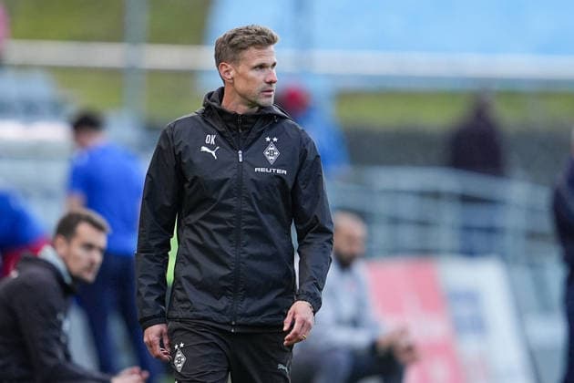 19.04.2026, xydrx, Fußball, Regionalliga West, Wuppertaler SV - Borussia Mönchengladbach II, Saison 2025 2026, Stadion am Zoo: Oliver Kirch (Trainer Borussia Mönchengladbach II) *** 19 04 2026, xydrx, Football, Regionalliga West, Wuppertaler SV Borussia Mönchengladbach II, Season 2025 2026, Stadion am Zoo Oliver Kirch Coach Borussia Mönchengladbach II Copyright: HMBxMedia YannisxDreimann