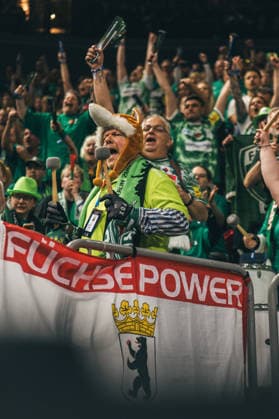 19.4.2026, Handball, Lidl, Final Four, Finale, Endspiel, Köln, Lanxess Arena, Bergischer HC, Füchse Berlin, 2026 Fans der Füchse Berlin. Lanxess Arena, Köln Nordrhein-Westfalen Deutschland