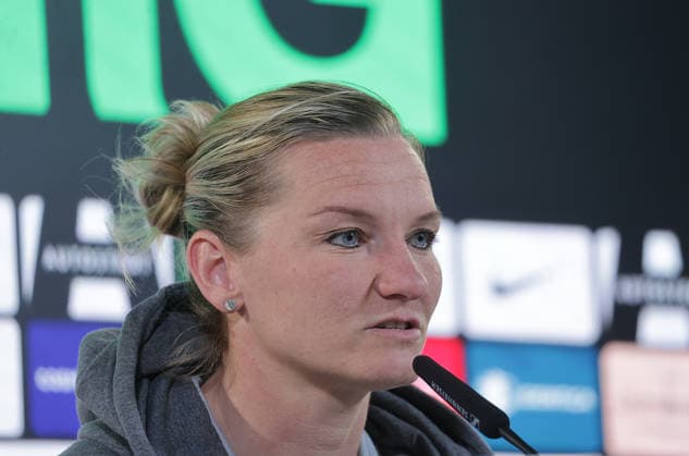 Fussball, Frauen, Saison 2025 2026, 1.Liga, Google Frauen-Bundesliga, VfL Wolfsburg , Pressekonferenz mit Alexandra Popp (VfL Wolfsburg) DFL REGULATIONS PROHIBIT ANY USE OF PHOTOGRAPHS AS IMAGE SEQUENCES AND OR QUASI-VIDEO.