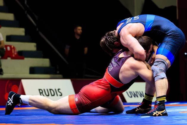 Senior Wrestling European Championships 2026 87kg GR - Ihar Yarashevich (UWW) df. Aleksandr Andreevitch Komarov (SRB) *** Senior Wrestling European Championships 2026 87kg GR Ihar Yarashevich UWW df Aleksandr Andreevitch Komarov SRB Copyright: xKostadinxAndonovx xUnitedxWorldxWrestlingx Kostadin Andonov United World Wrestling
