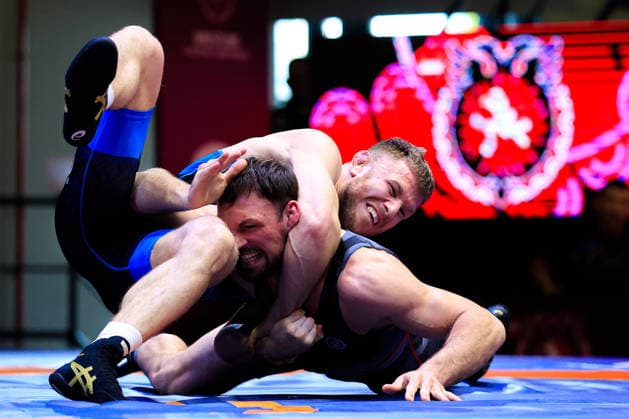 Senior Wrestling European Championships 2026 87kg GR - Yaroslav Filchakov (UKR) df. Alan Ostaev (UWW) *** Senior Wrestling European Championships 2026 87kg GR Yaroslav Filchakov UKR df Alan Ostaev UWW Copyright: xKostadinxAndonovx xUnitedxWorldxWrestlingx Kostadin Andonov United World Wrestling
