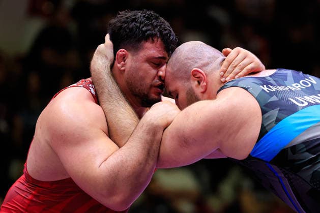 Senior Wrestling European Championships 2026 130kg GR - Riza Kayaalp (TUR) df. Marat Kamparov (UWW) *** Senior Wrestling European Championships 2026 130kg GR Riza Kayaalp TUR df Marat Kamparov UWW Copyright: xKostadinxAndonovx xUnitedxWorldxWrestlingx Kostadin Andonov United World Wrestling