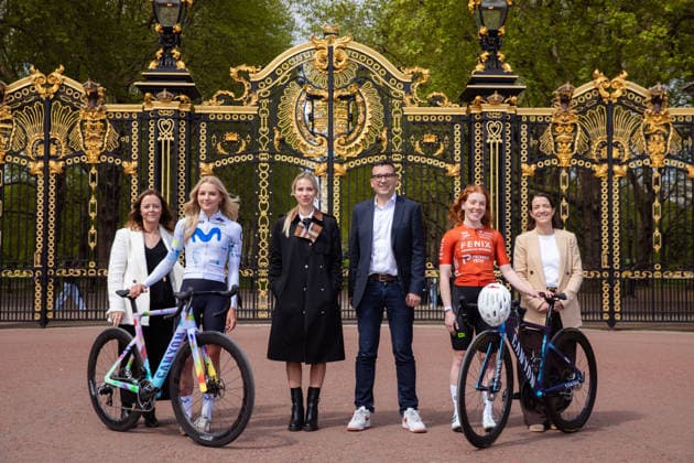 Tour de France 2027 Grand Depart Route Reveal Picture by Charlie Forgham-Bailey SWpix.com - 20 04 2026 - Cycling - Tour de France Femmes avec Zwift 2027 Grand Depart Route Reveal - Canada Gate, London, England - (L to R) Karen Weir, Grand DÃ part GB 2027 Cat Ferguson (Movistar Team) Tour de France Femmes avec Zwift Race Director, Marion Rousse Will Norman, Greater London Assembly Flora Perkins (Fenix Premier Tech) Tracy Power, British Cycling Foundation Copyright: x xSWpix.comx(t axPhotographyxHubxLtd)xCharliexForgham-Bailey SWpix.comx SWP-3030-12915