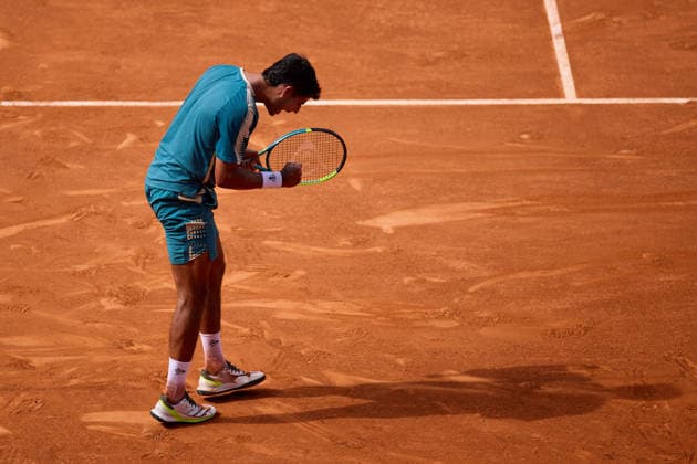 Mutua Madrid Open - Day One Adolfo Daniel Vallejo of Paraguay reacts against Pedro Martinez Portero of Spain during the Men s Singles First Round Qualifying match on day one of the Mutua Madrid Open at Caja Magica on April 20, 2026, in Madrid, Spain. Madrid Caja Magica Madrid Spain RL_MMO2K26_000010 Copyright: xRicardoxLarreinax