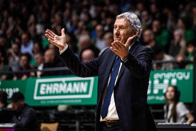 Svetislav Pesic (Headcoach FC Bayern Muenchen Basketball), Vet Concept Gladiators Trier vs FC Bayern Muenchen Basketball , Basketball, easyCredit BBL, 30. Spieltag, Saison 2025 2026, 20.04.2026 Vet Concept Gladiators Trier vs FC Bayern Muenchen Basketball , Basketball, easyCredit BBL, 30. Spieltag, Saison 2025 2026, 20.04.2026 Copyright: xEibner-Pressefoto AlexanderxNeisx EP_ANS