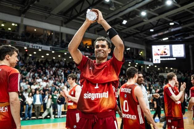 Osacar das silva (FC Bayern Muenchen Basketball) , Vet Concept Gladiators Trier vs FC Bayern Muenchen Basketball , Basketball, easyCredit BBL, 30. Spieltag, Saison 2025 2026, 20.04.2026 Vet Concept Gladiators Trier vs FC Bayern Muenchen Basketball , Basketball, easyCredit BBL, 30. Spieltag, Saison 2025 2026, 20.04.2026 Copyright: xEibner-Pressefoto AlexanderxNeisx EP_ANS