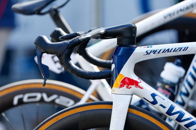 CYCLING - Tour of the Alps 2026 TELFS,AUSTRIA,21.APR.26 - CYCLING - Tour of the Alps, stage 2, Telfs - Martell. Image shows a feature with a bike.  GEPAxpictures xMarkoxVulic