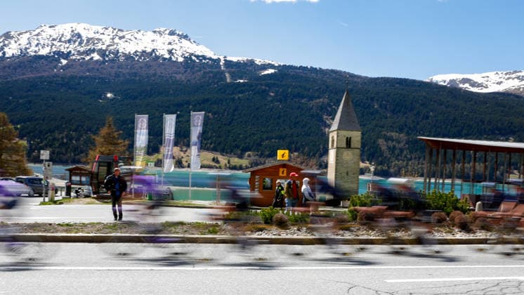 CYCLING - Tour of the Alps 2026 TELFS,AUSTRIA,21.APR.26 - CYCLING - Tour of the Alps, stage 2, Telfs - Martell. Image shows an overview of the location.  GEPAxpictures xMarkoxVulic