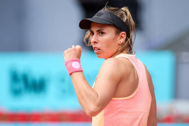 Mutua Madrid Open - Day Two Julia Grabher of Austria reacts against Paula Badosa of Spain during the GirlÕs Singles match on day two of the Mutua Madrid Open at Caja Magica on April 21, 2026, in Madrid, Spain. Madrid Caja Magica Madrid Spain RL_MMO2K26_000254 Copyright: xRicardoxLarreinax