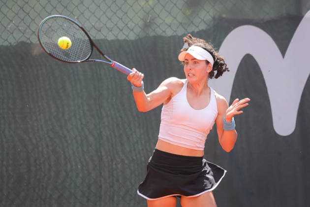 Ayla Aksu (TUR) during Axion Open 2026, International Tennis match in Chiasso, Switzerland, April 21 2026  Copyright: xRobertaxCorradin IPAxSportx xipa-agency.netx xx IPA_74126087 IPA_Agency_IPA74126087