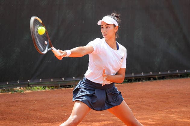 Yasmine Kabbaj (MAR) during Axion Open 2026, International Tennis match in Chiasso, Switzerland, April 21 2026  Copyright: xRobertaxCorradin IPAxSportx xipa-agency.netx xx IPA_74126068 IPA_Agency_IPA74126068