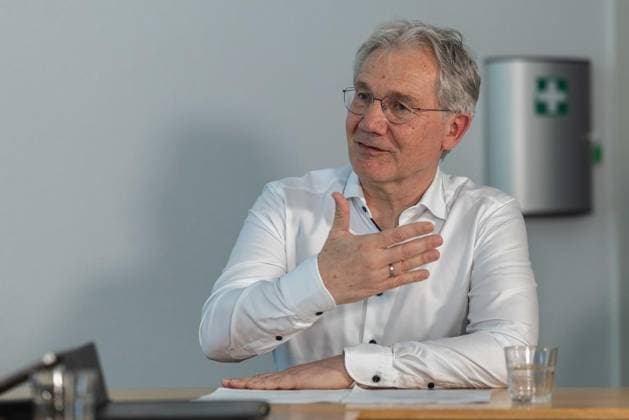 Livestream zum Umbau des Ruhrstadions ** NUR FÜR REDAKTIONELLE ZWECKE ** EDITORIAL USE ONLY **<p>Ralf Meyer ( Sportstädtenbesitzgesellschaft Bochum ). Livestream zum Umbau des Ruhrstadions am 21.04.2026 in der WAZ-Redaktion in Bochum. Bochum Copyright: JonasxRichter