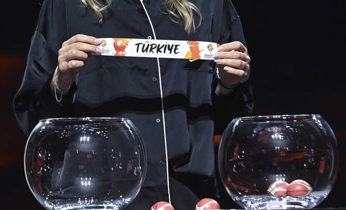 Turkish Women s National Basketball Team s opponents for the 2026 World Cup BERLIN, GERMANY - APRIL 21: Turkiye’s National Women’s Basketball Team is drawn into Group C with Australia, Belgium and Puerto Rico during the draw ceremony for the 2026 FIBA Women’s Basketball World Cup held at Kraftwerk Berlin on April 21, 2026, in Berlin, Germany. Halil Sagirkaya Anadolu Berlin Germany. Editorial use only. Please get in touch for any other usage.  Copyright: x2026xAnadoluxHalilxSagirkayax