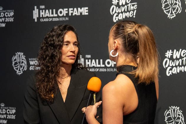 Deutschland: FIBA World Cup Germany 2026 Gruppenauslosung und Hall of Fame Zeremonie, Class of 2026, am 21.04. in Berlin, Kraftwerk: Sue Bird Copyright: xSvenxHeidmannx