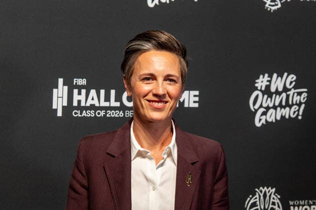 Deutschland: FIBA World Cup Germany 2026 Gruppenauslosung und Hall of Fame Zeremonie, Class of 2026, am 21.04. in Berlin, Kraftwerk: Celine Dumerc Copyright: xSvenxHeidmannx