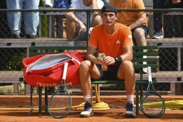 TENNIS - Internazionali di Tennis - ATP, Tennis Herren Roma Garden Open Jacopo Vasami (ITA) during a changeover - ATP Garden Open - Round of 32 on April 21, 2026 at Tennis Club Garden in Rome, Italy Rome Italy  Copyright: xIPAxSport ABACAx
