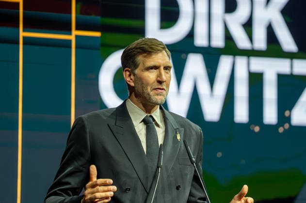 Deutschland: FIBA World Cup Germany 2026 Gruppenauslosung und Hall of Fame Zeremonie, Class of 2026, am 21.04. in Berlin, Kraftwerk: Dirk Nowitzki Copyright: xSvenxHeidmannx