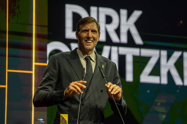 Deutschland: FIBA World Cup Germany 2026 Gruppenauslosung und Hall of Fame Zeremonie, Class of 2026, am 21.04. in Berlin, Kraftwerk: Dirk Nowitzki Copyright: xSvenxHeidmannx