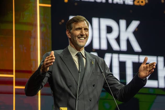 Deutschland: FIBA World Cup Germany 2026 Gruppenauslosung und Hall of Fame Zeremonie, Class of 2026, am 21.04. in Berlin, Kraftwerk: Dirk Nowitzki Copyright: xSvenxHeidmannx