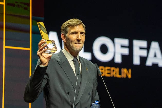 Deutschland: FIBA World Cup Germany 2026 Gruppenauslosung und Hall of Fame Zeremonie, Class of 2026, am 21.04. in Berlin, Kraftwerk: Dirk Nowitzki Copyright: xSvenxHeidmannx