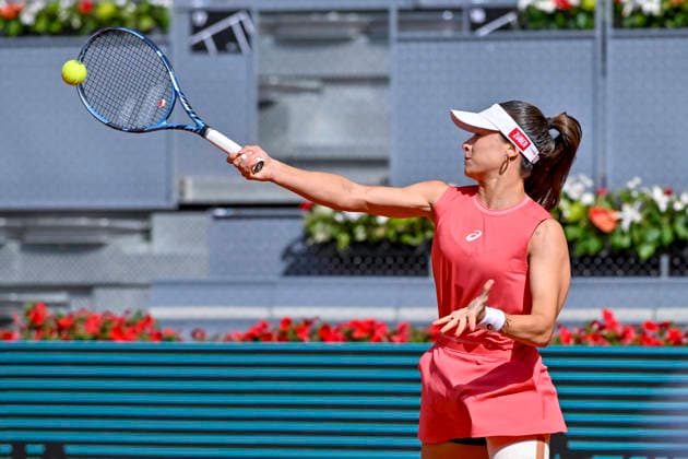 April 22, 2026, Madrid, Madrid, Spain: ZEYNEP SONMEZ of Turkey during the Mutua Madrid Open 2026, ATP, Tennis Herren Masters 1000 and WTA, Tennis Damen 1000 tennis tournament, celebrated at Caja Magica on April 22, 2026 in Madrid, Spain. Madrid Spain - ZUMAc312 20260422_zsp_c312_072 Copyright: xOscarxManuelxSanchezx