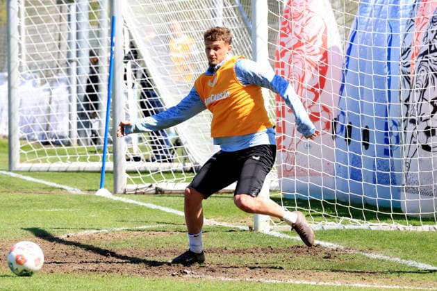 DEU, DFL, 2. FBL Hertha BSC, Training, 22.04.2026, Sportforum, Berlin, DEU, DFL, 2. FBL Hertha BSC, Training, im Bild Michael Cuisance (Hertha BSC Berlin 10) DFL - regulations prohibit any use of Photographs as image sequences and or quasi-video