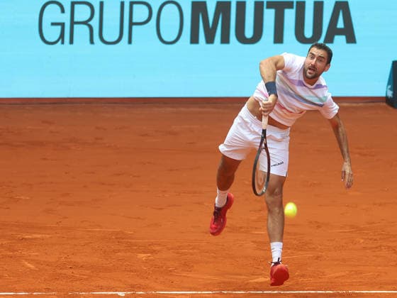 Alberto Simon Marin Cilic during his first round match of the main draw of the Mutua Madrid Open de Tenis, played at the Caja Magica on April 22, 2026 in Madrid, Spain Copyright: xALBERTOxSIMONx