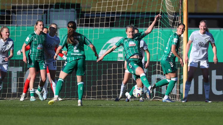 Bremen vs VfL, BL Frauen Bremen, 22.04.2026, Fußball, Frauen, Google Pixel Bundesliga, Saison 2025 2026, SV Werder Bremen vs VfL Wolfsburg, Lena Petermann (Werder Bremen) Deutschland