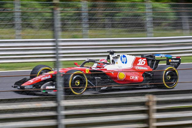 Filming Day Ferrari In Monza Charles Leclerc on a track during a Filming Day with Ferrari in Monza, Italy, on April 22, 2026. Monza Italy  Copyright: xFedericoxManonix originalFilename:manoni-notitle260422_npKOD.jpg