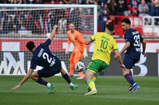 Achraf Hakimi during the 26th matchday of the McDonald’s Ligue 1 between PSG and FC Nantes at the Parc des Princes on 22 April 2026. - 22 04 2026 - France Ile-de-France (region) Paris -  JulienxMattiax xLexPictorium LePictorium_0332187
