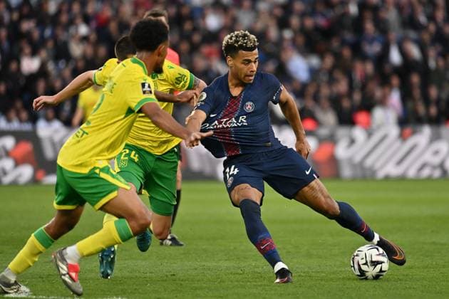 Desire Doue during the 26th matchday of the McDonald’s Ligue 1 between PSG and FC Nantes at the Parc des Princes on 22 April 2026. - 22 04 2026 - France Ile-de-France (region) Paris -  JulienxMattiax xLexPictorium LePictorium_0332221