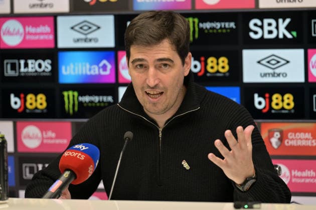 Bournemouth v Leeds United, Premier League AFC Bournemouth manager Andoni Iraola speaking in the post match press conference, PK, Pressekonferenz after the Premier League match between Bournemouth and Leeds United at the Vitality Stadium, Bournemouth, UK on 22 April 2026. Bournemouth Vitality Stadium Dorset UK Editorial use only DataCo restrictions apply See www.football-dataco.com , Copyright: xGrahamxHuntx PSI-24147-0197
