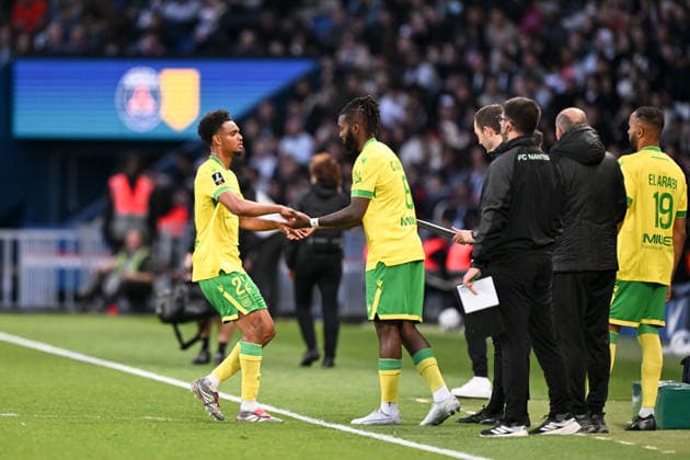 Paris Saint-Germain v FC Nantes - Ligue 1 McDonald s 2025 2026 22 Mathieu ACAPANDIE (fcn) during the Ligue 1 McDonald s match between Paris Saint-Germain and Nantes at Parc des Princes on April 22, 2026 in Paris, France. Paris France  Copyright: xFEPx 776348324