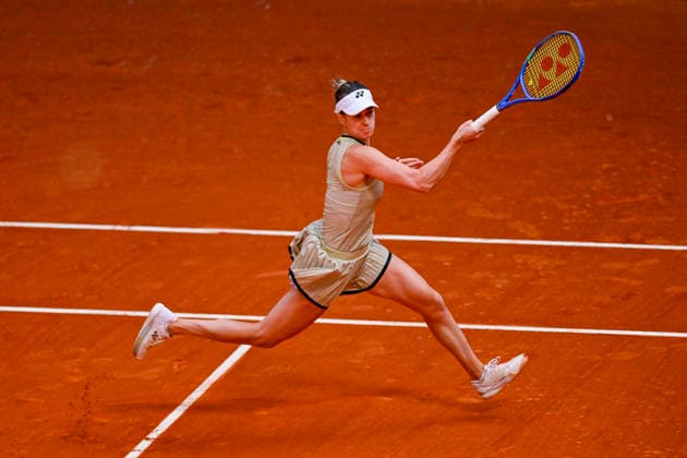 April 23, 2026, Madrid, Madrid, Spain: ANNA BONDAR of Hungary Ã¢â‚¬ YONEX during the Mutua Madrid Open 2026, ATP, Tennis Herren Masters 1000 and WTA, Tennis Damen 1000 tennis tournament, celebrated at Caja Magica on April 22, 2026 in Madrid, Spain. Madrid Spain - ZUMAc312 20260423_zsp_c312_066 Copyright: xOscarxManuelxSanchezx